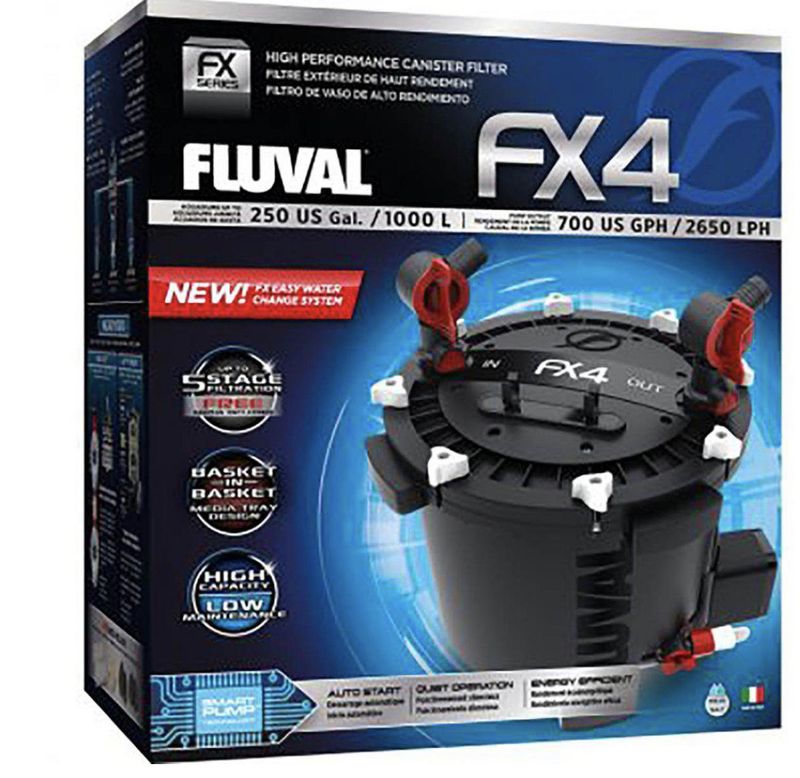 Ytterfilter Fluval Fx4 2650l/h 30w För Akv. < 1000l - 